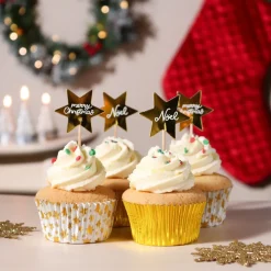 Clearance PME Cupcake Set Gouden Sterren 24st.
