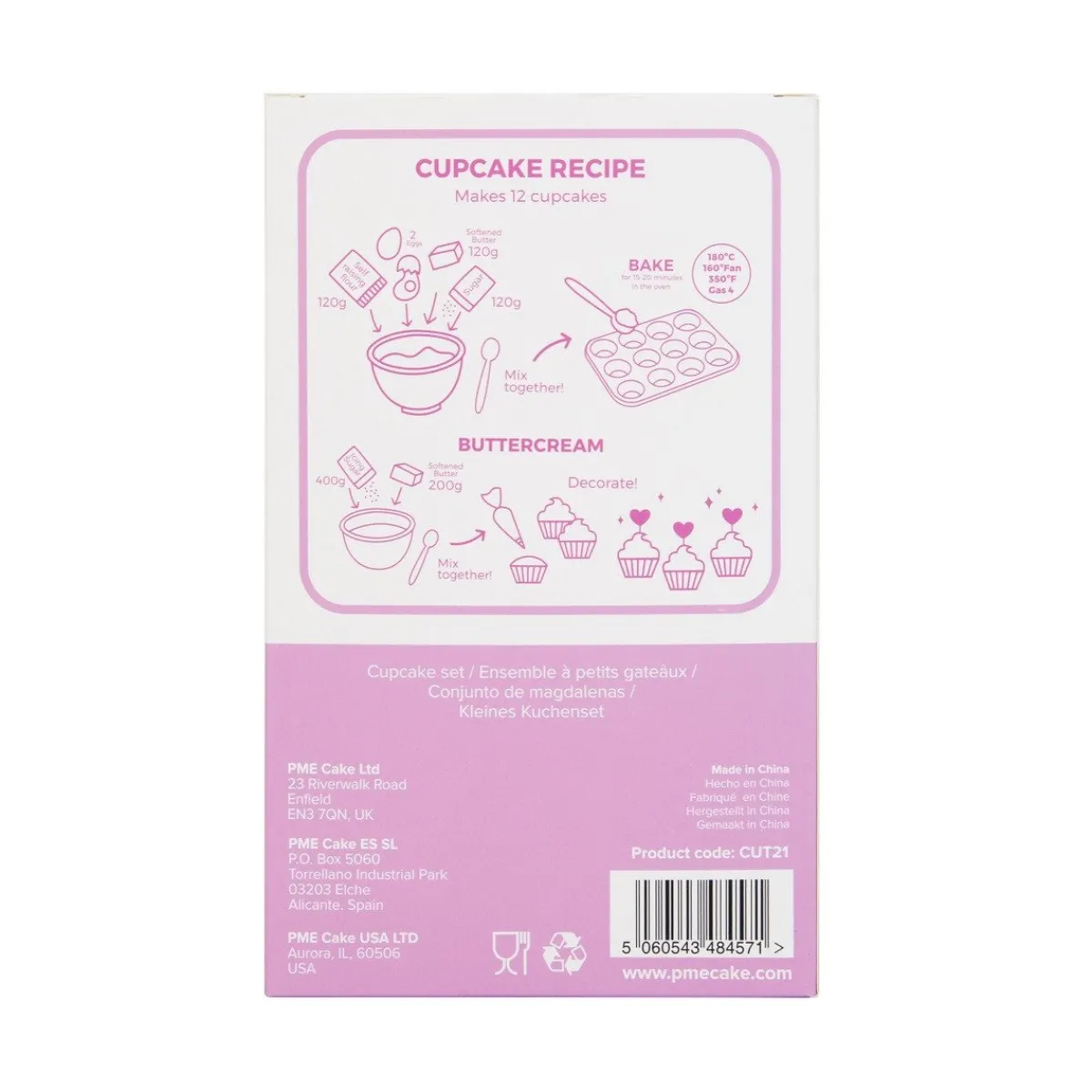 Discount PME Cupcake Set I Love Unicorns 24st.