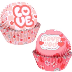 PME Cupcake Vormpjes Love Ø52mm 60st.