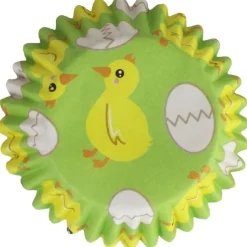 Best PME Cupcake Vormpjes Paaskuikens Ø50mm 30st.