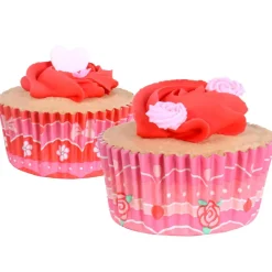 PME Cupcake Vormpjes Vintage Valentijn Ø52mm 60st.