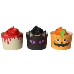 Sale PME Halloween Cupcake Vormpjes Pompoenlantaarn Ø45mm 12st.