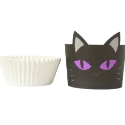 Sale PME Halloween Cupcake Vormpjes Zwarte Kat Ø45mm 12st.