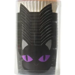 Sale PME Halloween Cupcake Vormpjes Zwarte Kat Ø45mm 12st.