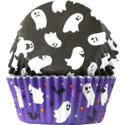 Outlet PME Halloween Cupcake Vormpjes Griezelige Geesten Ø52mm 60st
