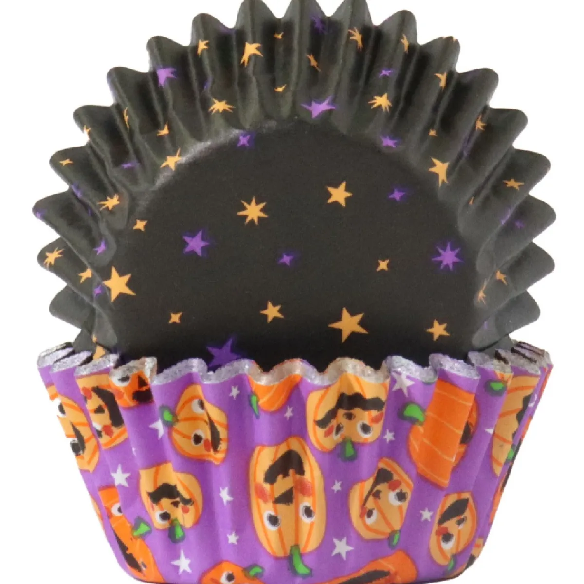 Clearance PME Halloween Mini Cupcake Vormpjes Pompoenfeest Ø33mm 60st.