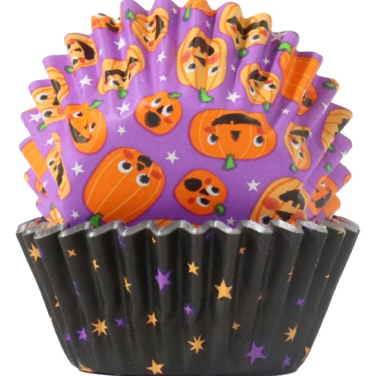 Clearance PME Halloween Mini Cupcake Vormpjes Pompoenfeest Ø33mm 60st.