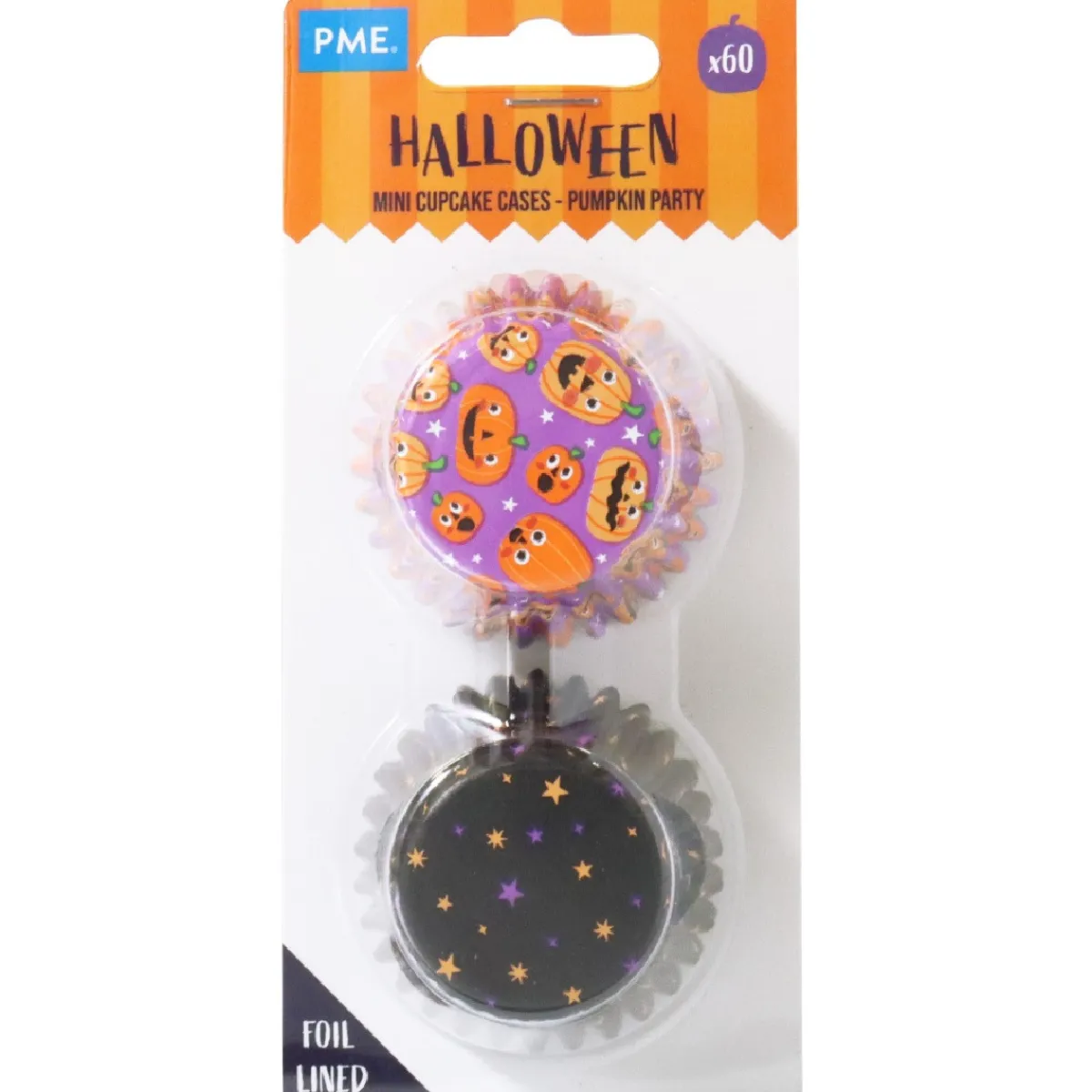 Clearance PME Halloween Mini Cupcake Vormpjes Pompoenfeest Ø33mm 60st.