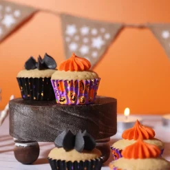 Clearance PME Halloween Mini Cupcake Vormpjes Pompoenfeest Ø33mm 60st.