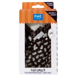 Clearance PME Halloween Muffin Cups Griezelige Nacht 24st.