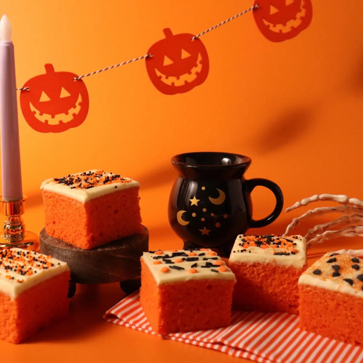 Online PME Halloween Sprinkle Set Pompoenveld 162g