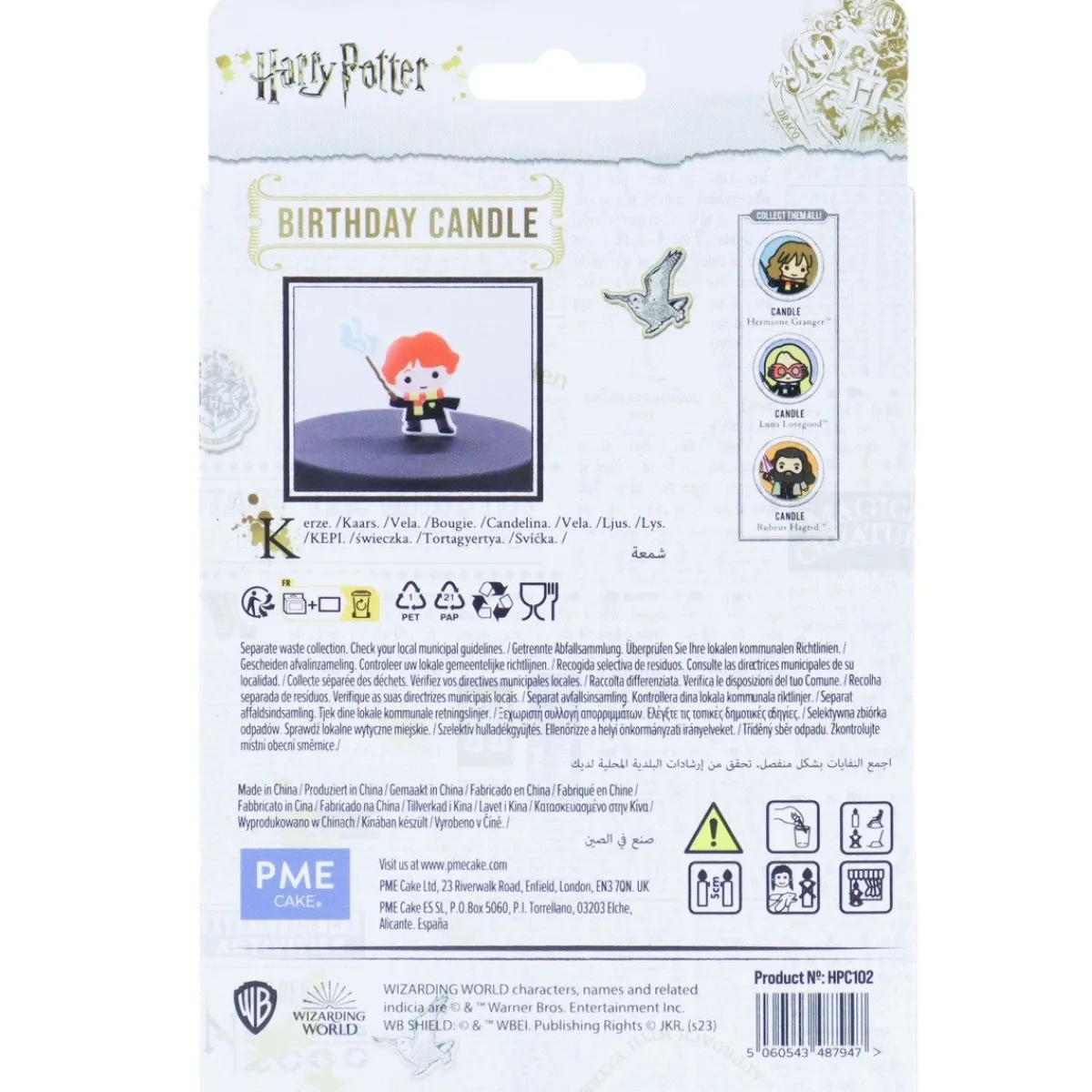 Hot PME Harry Potter Taartkaarsje Ron**