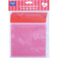 PME Hersluitbare Traktatiezakjes Hartjes 20st.