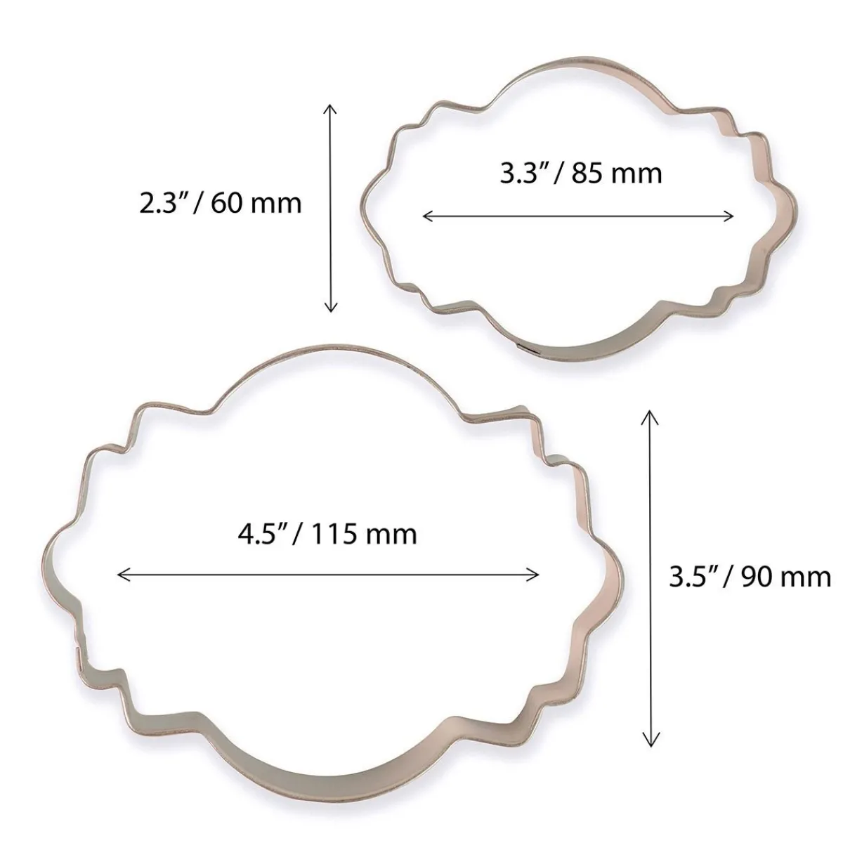 Hot PME Koekjes Uitsteker Plaque Style 4 Set/2