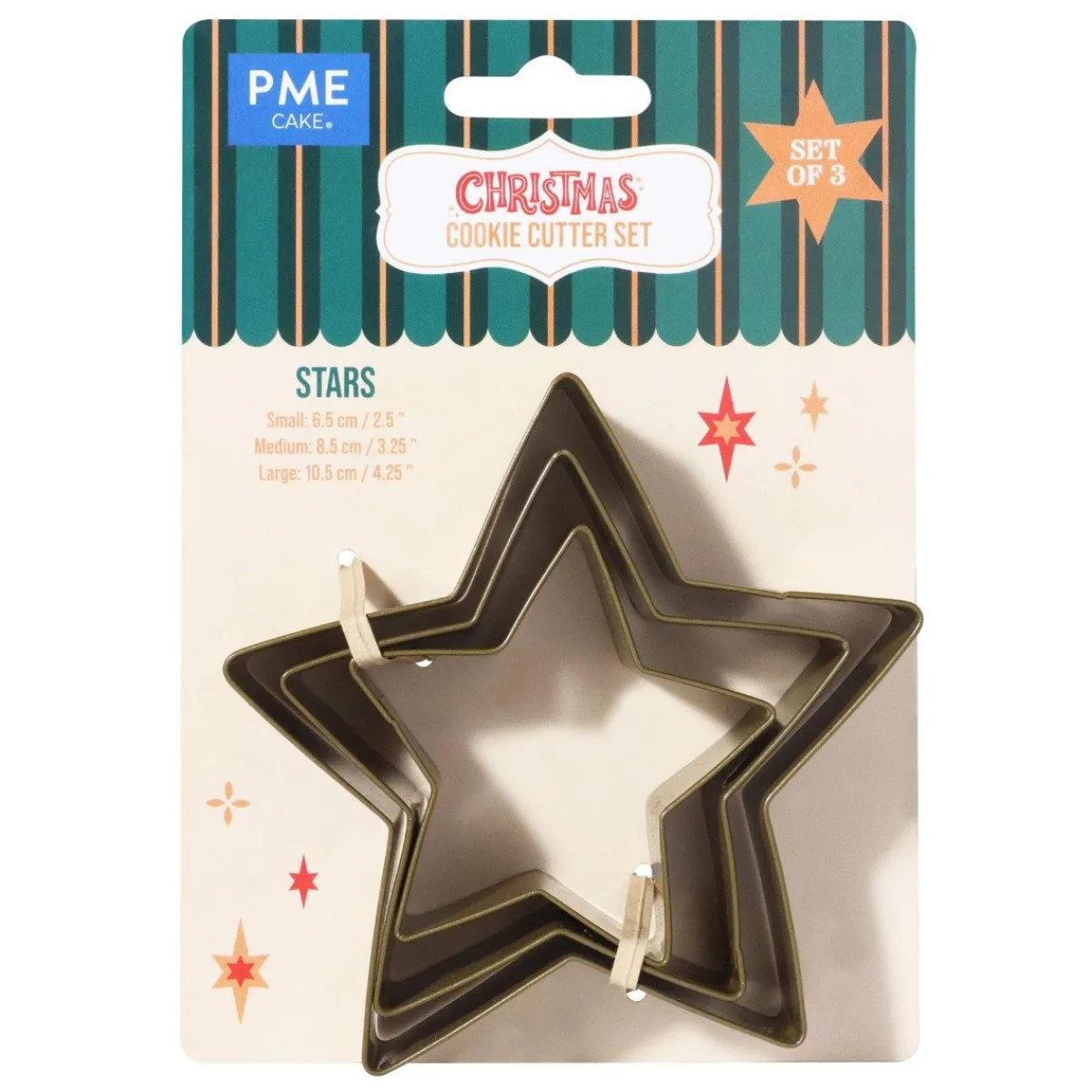 PME Koekjes Uitstekers Sterren Set/3