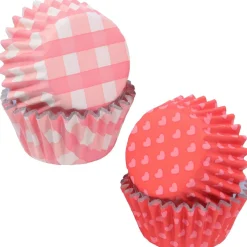 Clearance PME Mini Cupcake Vormpjes Liefdes Patronen Ø33mm 60st.
