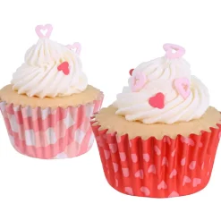 Clearance PME Mini Cupcake Vormpjes Liefdes Patronen Ø33mm 60st.