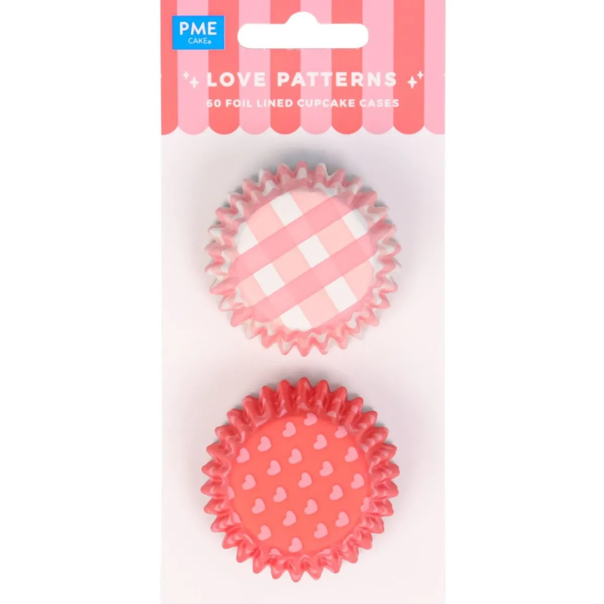Clearance PME Mini Cupcake Vormpjes Liefdes Patronen Ø33mm 60st.