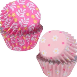 Outlet PME Mini Cupcake Vormpjes Bloemen Ø33mm 60st.