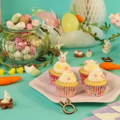 Outlet PME Mini Cupcake Vormpjes Bloemen Ø33mm 60st.