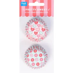 New PME Mini Cupcake Vormpjes Pretty Sweet Ø33mm 60st.