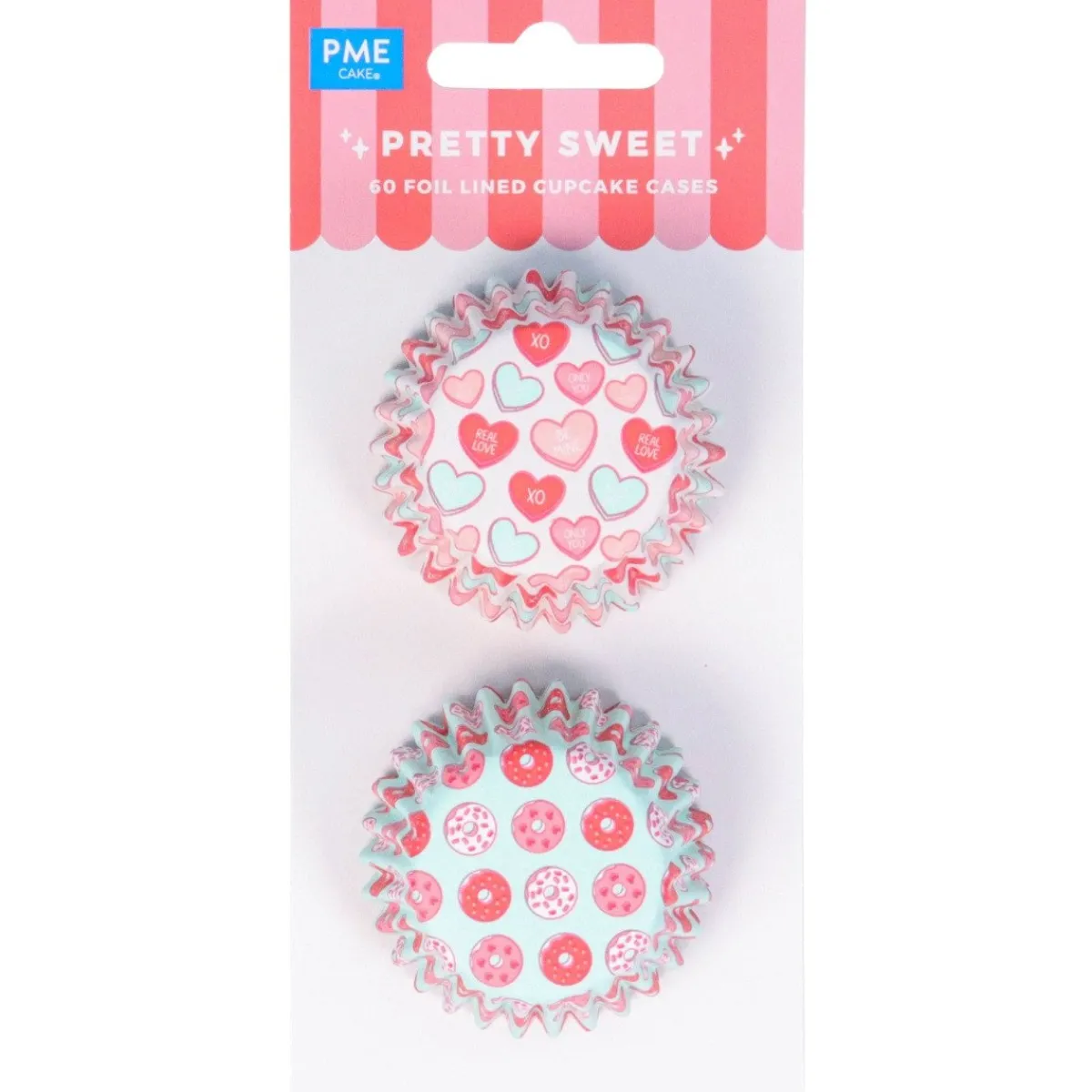 New PME Mini Cupcake Vormpjes Pretty Sweet Ø33mm 60st.