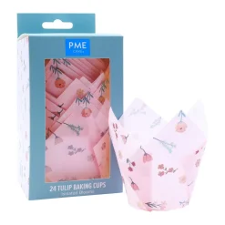 Hot PME Muffin Cups Bloemen 24st