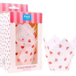 Online PME Muffin Cups Hartjes 24st.