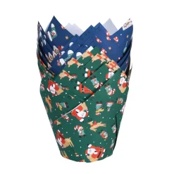 Hot PME Muffin Cups Kerstman 24st