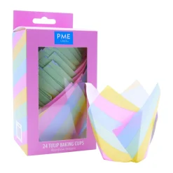 Sale PME Muffin Cups Regenboog Strepen 24st
