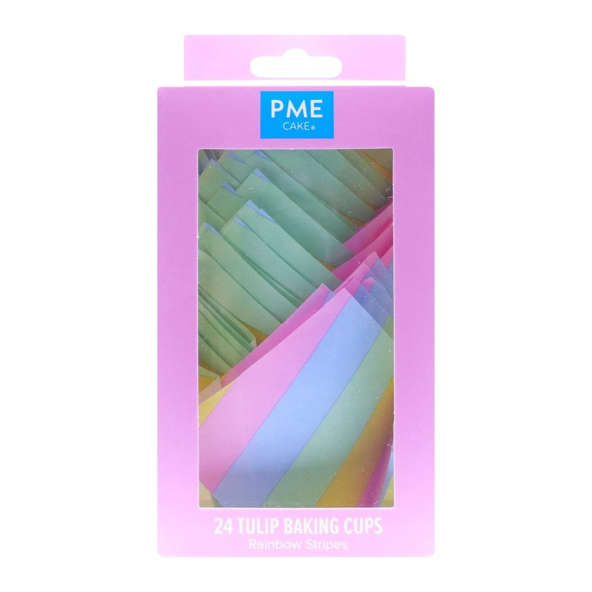 Sale PME Muffin Cups Regenboog Strepen 24st