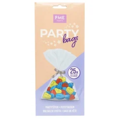 Outlet PME Party Zakjes incl. Zilveren Strik 25st. 229x102mm