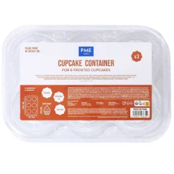 Clearance PME Plastic Cupcakehouders (6) Set/3