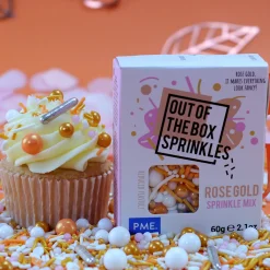 Sale PME Rose en Gouden Sprinkle Mix (Out of the Box) 60g