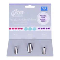 Sale PME Spuitmondjes Mini Cupcakes & Sterren Set/3