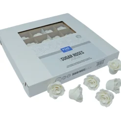 Outlet PME Suiker Rozen Wit Ø4cm 36st