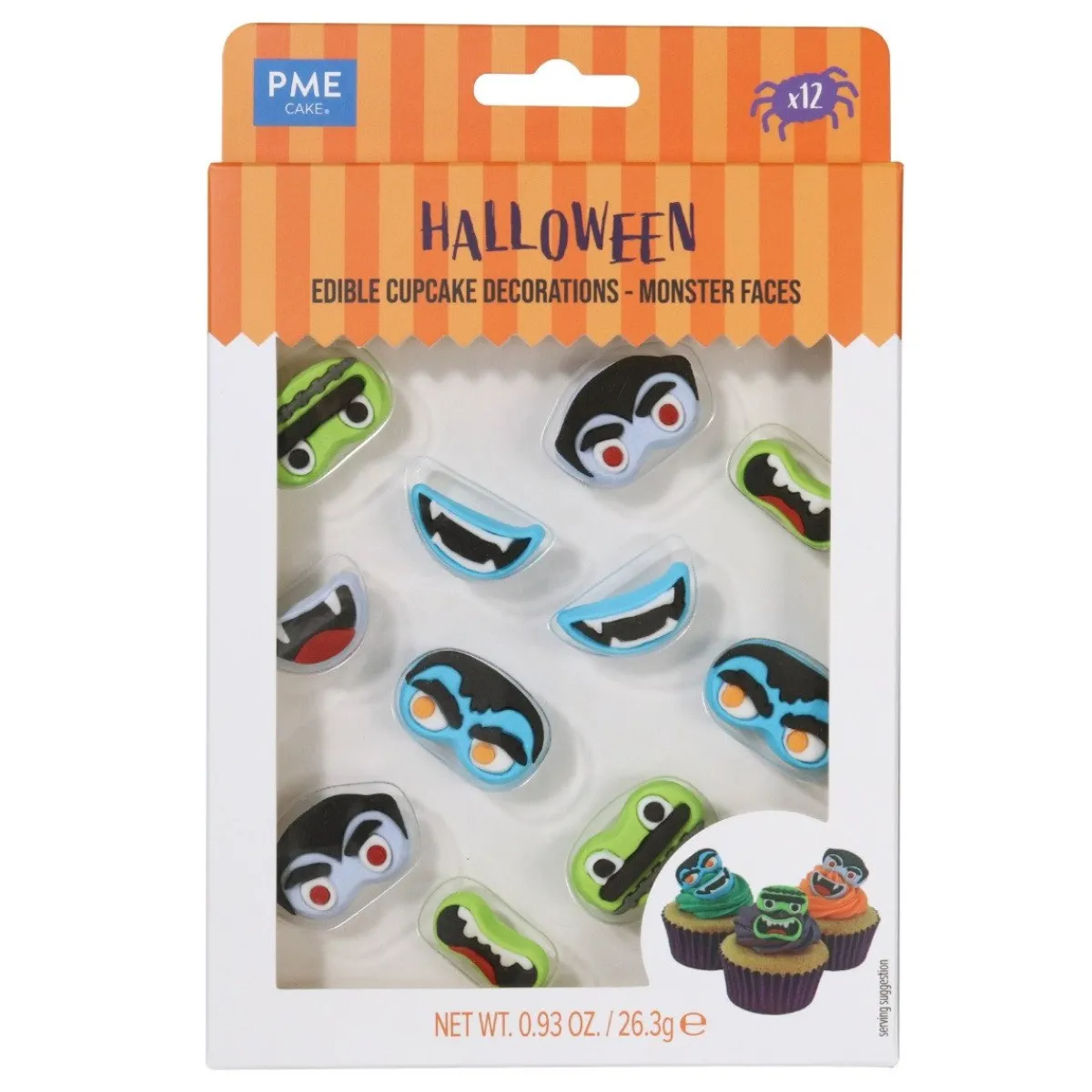 Clearance PME Suikerdecoratie Halloween Monsters 12st.