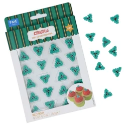 Hot PME Suikerdecoratie Hulstblad 24st.