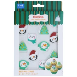 New PME Suikerdecoratie Noordpool Express 12st.