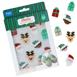 Clearance PME Suikerdecoratie Santa's Coming To Town 12st.