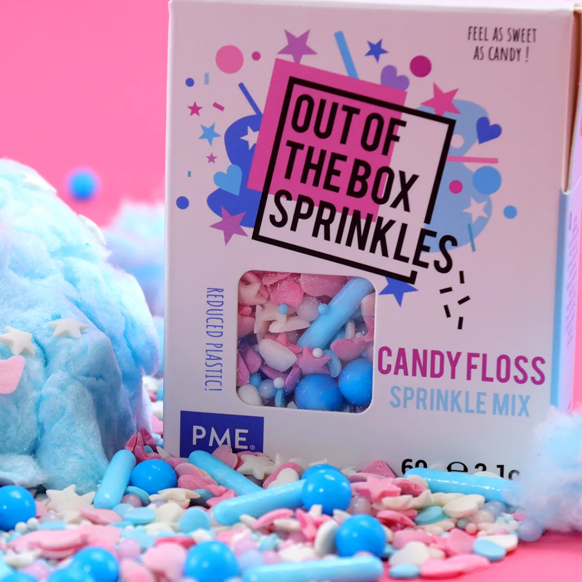 Hot PME Suikerspin Sprinkle Mix (Out of the Box) 60g