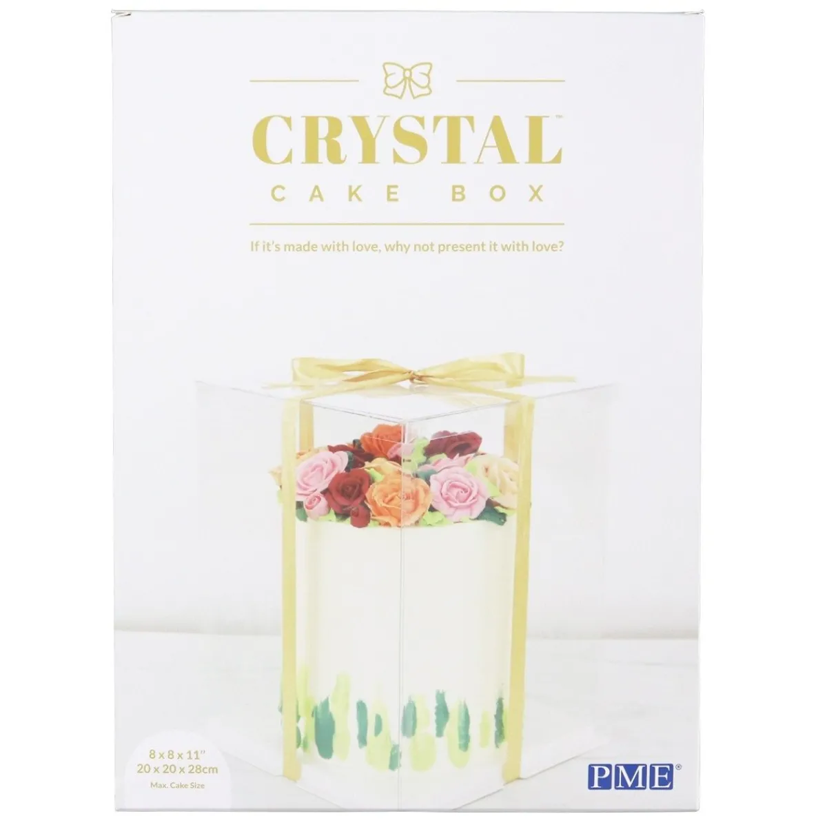 Clearance PME Taartdoos Transparant 20x20x28cm