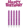 PME Taartkaarsjes Happy Birthday Roze set/17