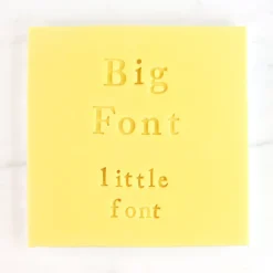 New PME Tekst Stempelset Cupcake/Cookie Fun Fonts - Collectie 2