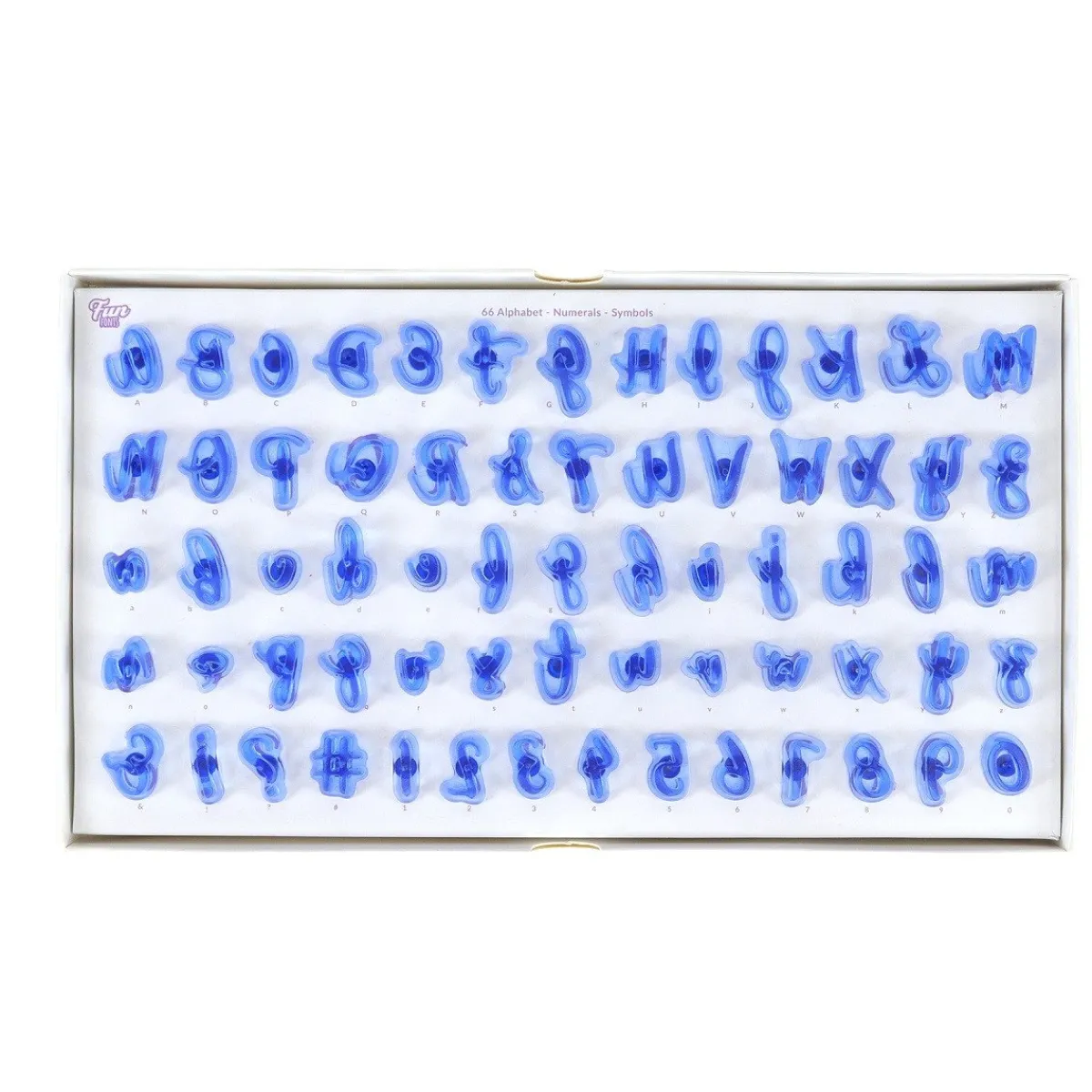 Online PME Tekst Stempelset Klein Fun Fonts - Collectie 1