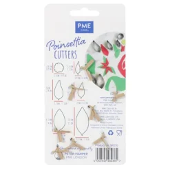 Online PME Uitstekerset Poinsettia Set/6
