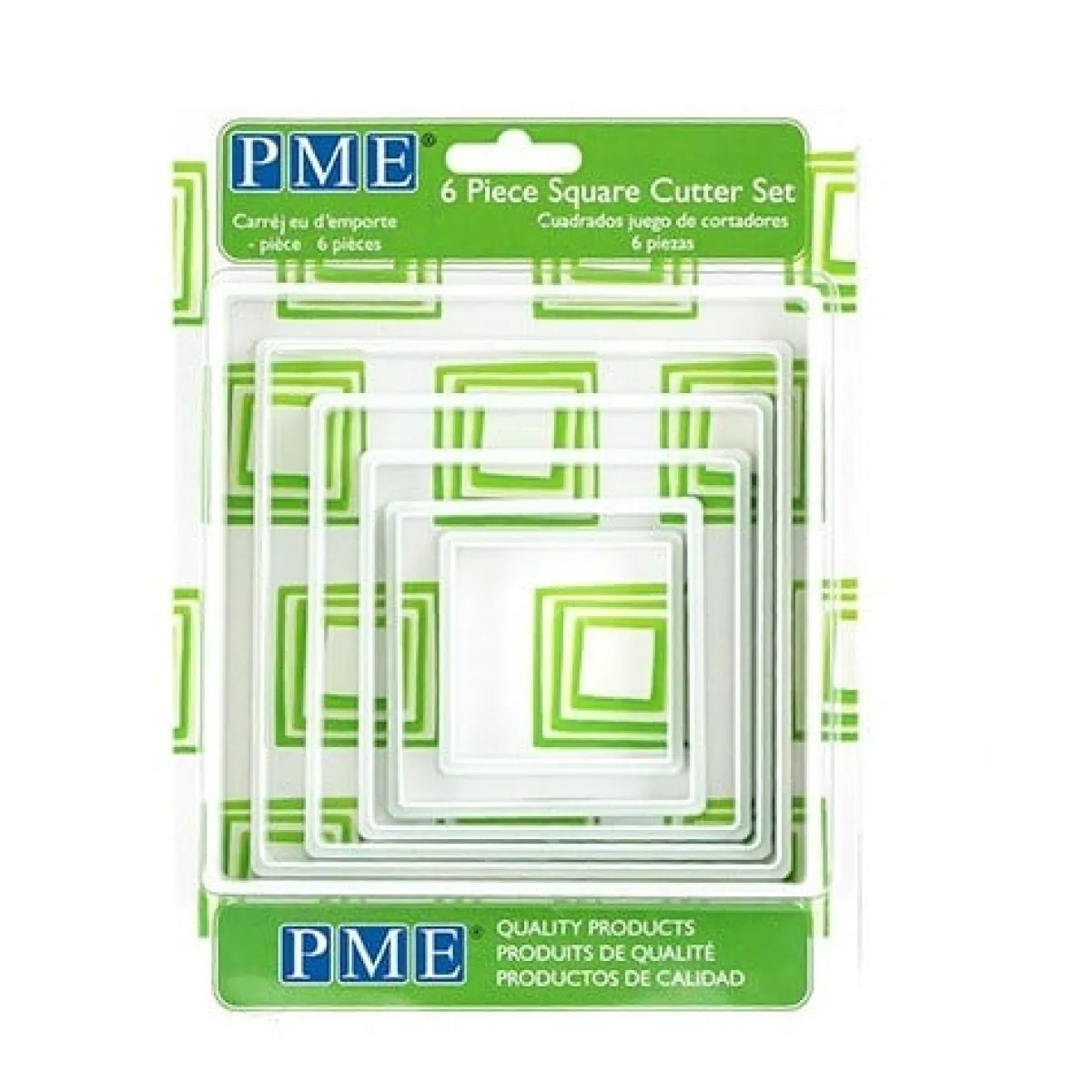 Hot PME Uitstekerset Vierkant set/6