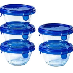 Sale Pyrex Cook & Go Ovenschalen met Deksel Rond 0,2L Set/5