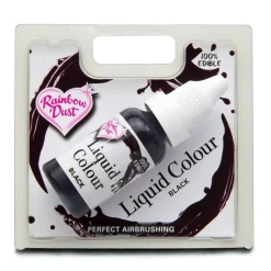 Sale Rainbow Dust RD Liquid Colour Airbrush kleurstof Black 16 ml