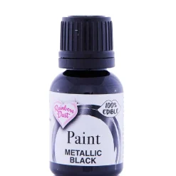 Hot Rainbow Dust RD Metallic Food Paint Black 25ml